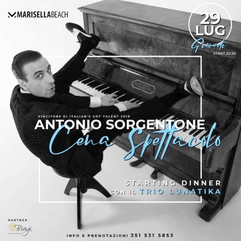 29 Luglio - Cena Spettacolo con Antonio Sorgentone